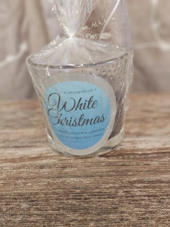 White Christmas Candle